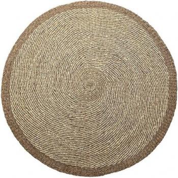 Alfombra seagrass fibra maiz 150x1x150 beige