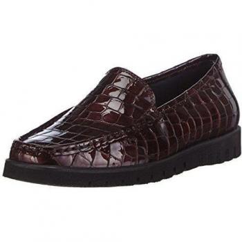 Sioux Clair - mocasines de cuero mujer, color marrón, talla 38