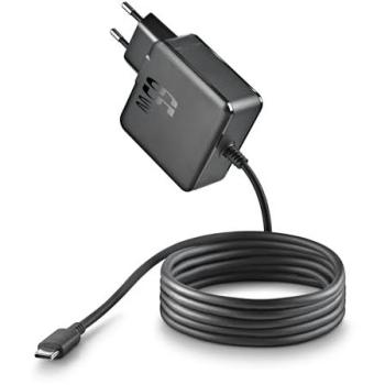 Cargador de Pared NGS GAN 65W-C USB-C con Carga Inteligente y Protección Contra Sobrecargas, Cable de 1,5 m