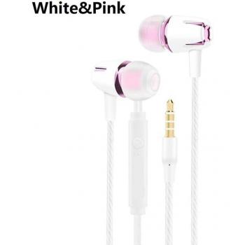 Auriculares Intrauditivos Estéreo con Cable, Coloridos, Micrófono y Graves Galvanizados, Manos Libres para Teléfono Samsung