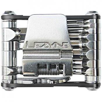 Lezyne - Herramienta multifunción V-16 negro, herramientas: cromo vanadio, remache de cables, aluminio CNC MT-V-16T04 - Placas laterales
