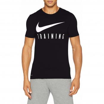 Nike M NK Dry Train T-Shirt, Hombre, Black/White, 2XL