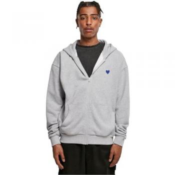 Mister Tee A Little Dream Of Me Ultra Heavy Oversize Zip Hoodie - Heather Grey - Men's Large