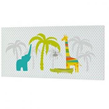 Lienzo Decorativo Multicolor Baleno Teen Zoo 27 x 54 cm