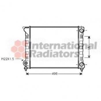 Radiador de Refrigeración del Motor Van Wezel 58002070 para Volkswagen Passat 1.6i Sin Aire Acondicionado (1988-1993)
