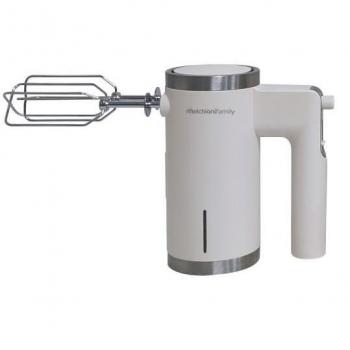 Sbattitore Eléctrico Cordless Melchioni Family 150 W Blanco con 2 Frustas de Acero Inoxidable y 5 Velocidades