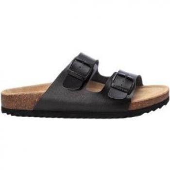 Sandalias planas de mujer Refresh 171962 en color negro
