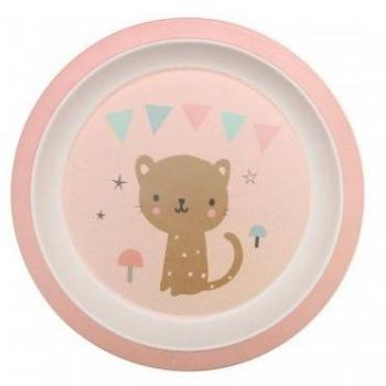 Plato Bambú Leopard Peach