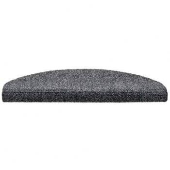 vidaXL 15x Alfombrillas de Escaleras Tela Punzonada 65x21x4cm Gris Claro Hogar