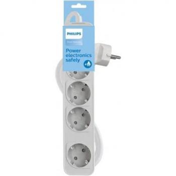 Regleta Philips CHP2144W con 4 tomas y cable de 1.5m