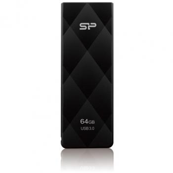 Silicon Power Blaze B20 - Memoria USB 3.0 de 64 GB, lectura/escritura 55/20 MB/s, color negro