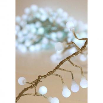Guirnalda de Luces LED Multicolores con Cable Transparente de 3M+3.8M para Exterior