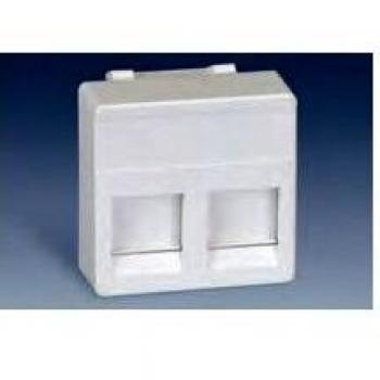 Simon - 27486-35 placa 2 rj-45 blanco nieve Ref. 6552765075