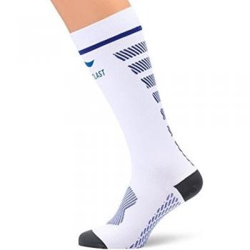 Sportlast Pro Calcetines de Compresión, Blanco / Azul, L