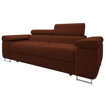 Sofá Comfivo S105, tapizado, patas de metal, dimensiones 198 x 70 x 102 cm