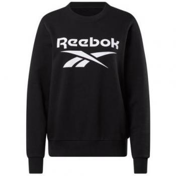 Sudadera Reebok Identity Logo Negro Blanco Mujer