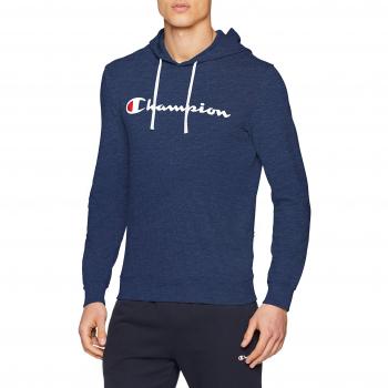 Champion Hooded Sweatshirt, Sudadera con Capucha para Hombre, Azul