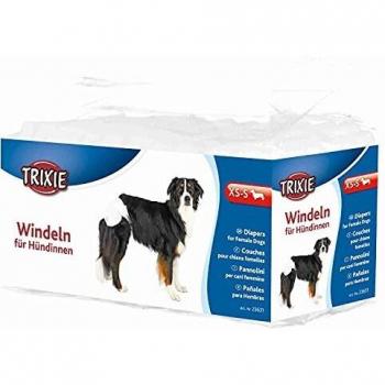 Trixie Diapers for Female Dogs, X-Small, 12-Piece