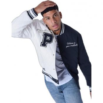 Project X Paris Men's Oversized Quilted Jacket - Blue, Size S
