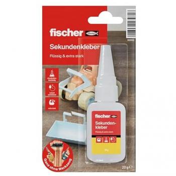Adhesivo Instantáneo Fischer GOW 20 g - Superglue Multiusos Extra Fuerte