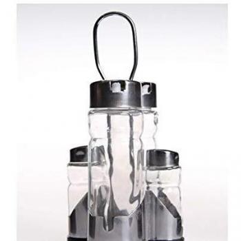 Cok gb1 K24 Aceite vinagrera, Cristal opalino y Acero Inoxidable, 30 x 30 x 30 cm