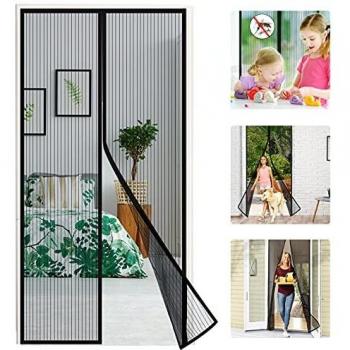 Mosquitera Puerta Magnética, Wokkol Cortina Mosquitera para Puertas, Cortina Magnética para Puerta, Mosquitera Ventana, Apagado Automático, para Cocina/Sala de Estar/Dormitorio