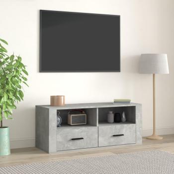 Mueble para TV vidaXL contrachapada gris hormigón 100x35x40 cm, Mueble de Salón, Mesa de TV