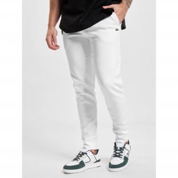 Pantalón de chándal Jogger Lacoste para hombre en felpa de algodón ecológico, color blanco, talla XL