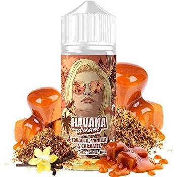 Havana Dream - Tobacco Vainila Caramel E-Liquid | 100ML | Sin Nicotina: 0mg | 70VG/30PG | E-Liquido para Cigarrillos Electronicos | Vaper | E Cigarette | E Shisha