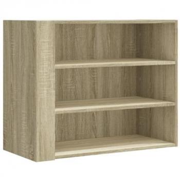 Armario de pared de madera de ingeniería roble Sonoma 75x35x60 cm, armario montado en la pared, armario flotante, armario de baño montado en la pared