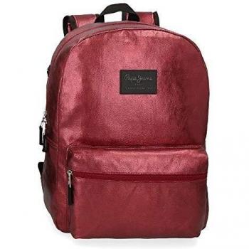 Mochila Pepe Jeans April para Portátil 15,6 Adaptable Burdeos