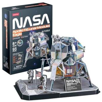 Puzzle 3D NASA - Módulo Lunar Eagle | Maqueta para Construir de 93 Piezas para Adultos y Niños