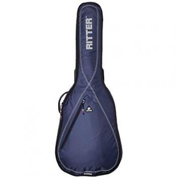 Ritter RGP2-C 4/4 CLAS - Funda/estuche para guitarra acustica-clasica, con tejido repelente al agua, color azul