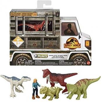 Pack de Mini Figuras Jurassic World Carnotaurus - 5 Dinosauros en Multipack GWP72