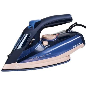 Plancha de vapor ProfiCare PC-DB 3126 2600W azul-rosado con suela cerámica Superglide