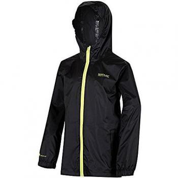 Regatta Kids Lightweight Pack It Waterproof Packaway Jacket Black, Size: 7-8 yrs