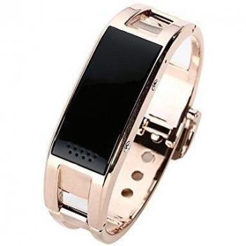 1justlink D8 Smart Bluetooth reloj de pulsera SmartBand para iPhone 4S 5 5S 5 6 Plus y Android dorado