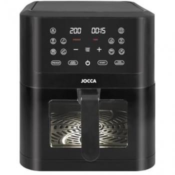 Freidora Digital de Aire Caliente 8L con Ventana y Pantalla Táctil | 10 Programas Predefinidos | Temperatura Ajustable 34-200°C | Temporizador 1-24h | Función Prec
