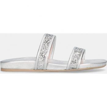 Sandalias planas de mujer PrettyBallerinas modelo Ivy en napa metalizada y purpurina