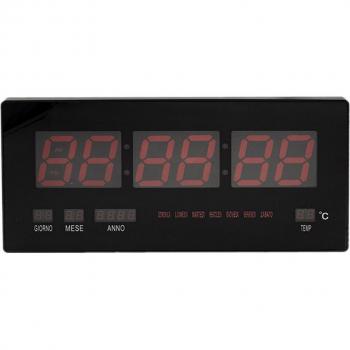 Reloj de Pared Digital LED con Calendario y Temperatura