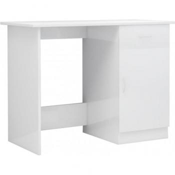 vidaXL High Gloss White Desk 100x50x76 cm Engineered Wood