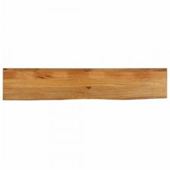 Tablero de mesa borde natural madera maciza mango 160x20x3,8 cm