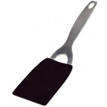 INOXIBAR - Espatula Ancha Nylon c/Mango Acero 27,5x13 cm