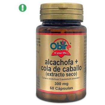 OBIRE Alcachofa y Cola de Caballo Extracto Seco 300mg 60 Cápsulas Ref.54110 EAN 8435041345988 Sistema Digestivo