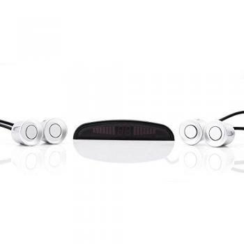 M-Tech CP4S Sensor de aparcamiento CP4 LED con buzzer, Plata