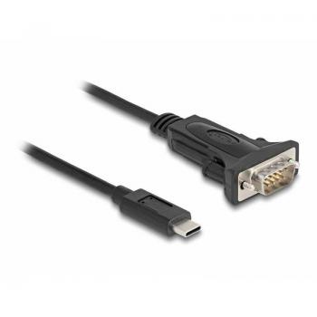 Adaptador USB-C a RS-232 D-Sub 9 Pin con Tornillos, 0,25 m