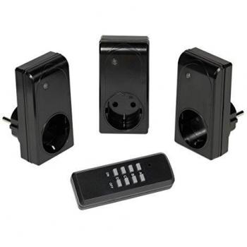 Vivanco FSS 33600BAL Enchufe Inteligente Negro 3680 W - Enchufes Inteligentes