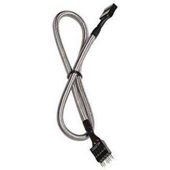 BitFenix Audio extension, 30 cm cable de audio 0,3 m Negro, Gris - Cables de audio