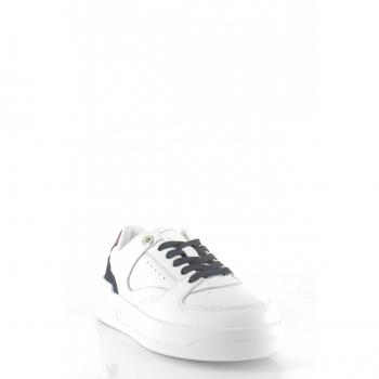 Tommy Hilfiger Women's White Leather Basket Sneakers, Size 3 UK / Size 6 US