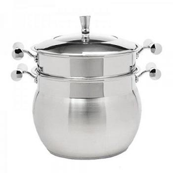 Olla de cuscús profesional, 20 cm, 6 l, acero inoxidable